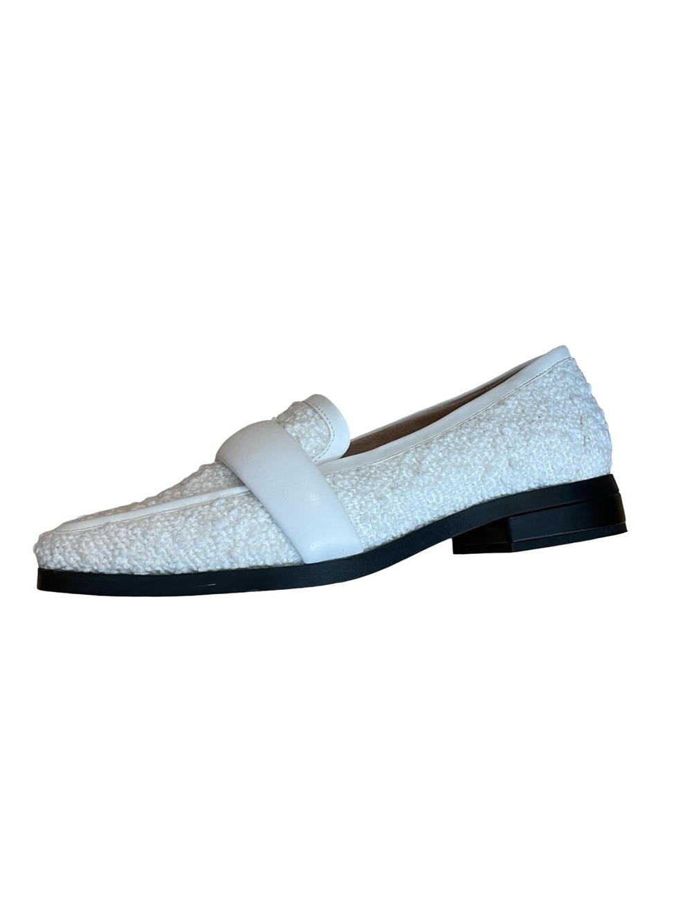 Vionic Mylene White Bouclé Loafers - Picture 12 of 16